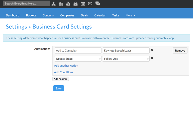 Business Card to CRM Card Scanner